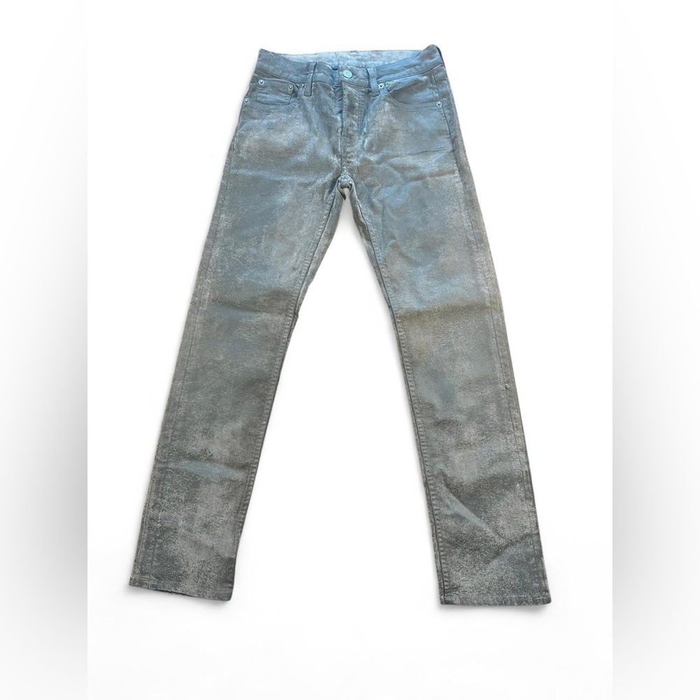 Ralph Lauren Purple Label Women’s Distressed 750 Straight‎ Wax Jeans 26x27